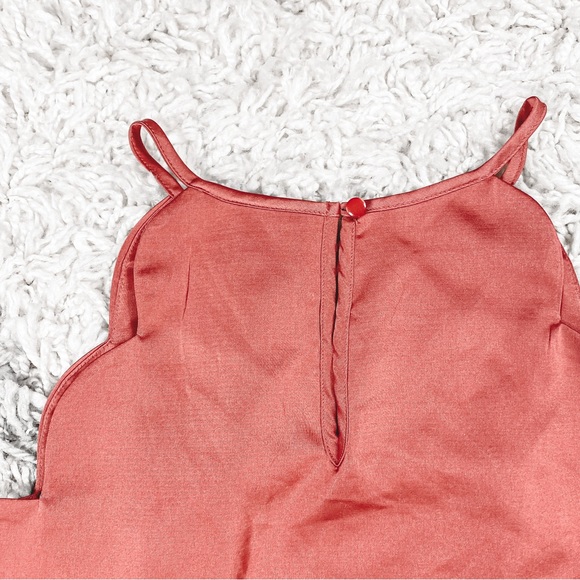 Monteau Pink Scalloped Tank Top/Sleeveless Blouse Size Medium - Picture 7 of 9